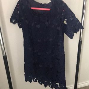 Charlotte Russe Navy fitted dress